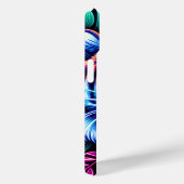 Neon Tiger und Dschungel-Blätter Case-Mate iPhone Hülle (Rückseite / Rechts)