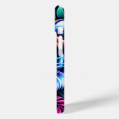 Neon Tiger und Dschungel-Blätter Case-Mate iPhone Hülle (Rückseite / Links)