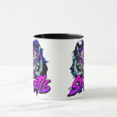 Neon Tiger Urban Streetwear Design Tasse (Zentrum)