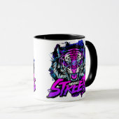 Neon Tiger Urban Streetwear Design Tasse (VorderseiteRechts)