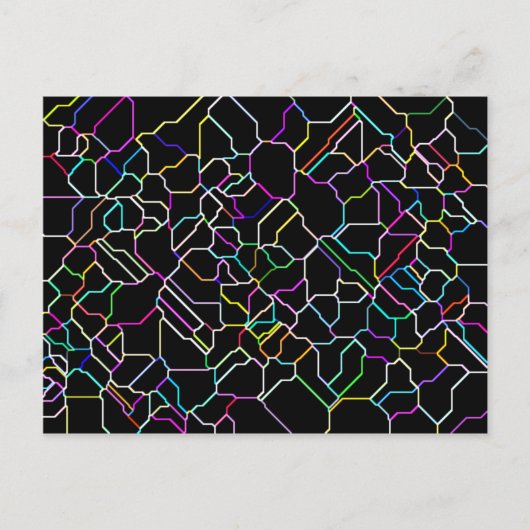 Neon Tilly Tile Postcard Postkarte (Vorderseite)