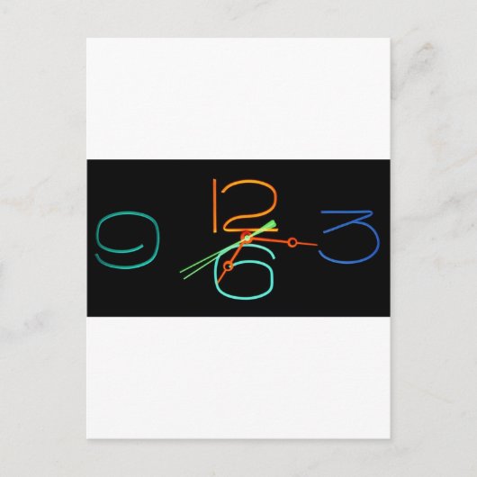 Neon Time Postkarte (Vorderseite)