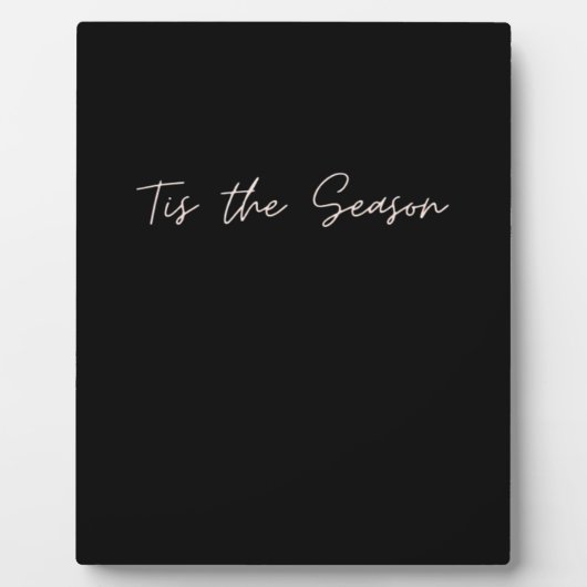 Neon Tis The Season Sign Fotoplatte (Vorderseite)