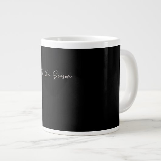 Neon Tis The Season Sign Jumbo-Tasse (Vorderseite Rechts)