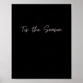 Neon Tis The Season Sign Poster (Vorne)