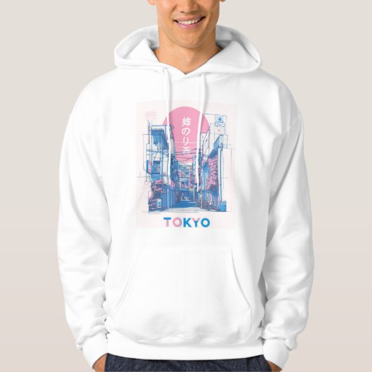 Neon Tokio Hoodie (Vorderseite)