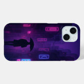 Neon Tokyo iPhone Case – Cyberpunk City Night Vibe (Rückseite (Horizontal))