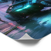 Neon Tokyo Nights (Cyber Edition) Poster (Ecke)