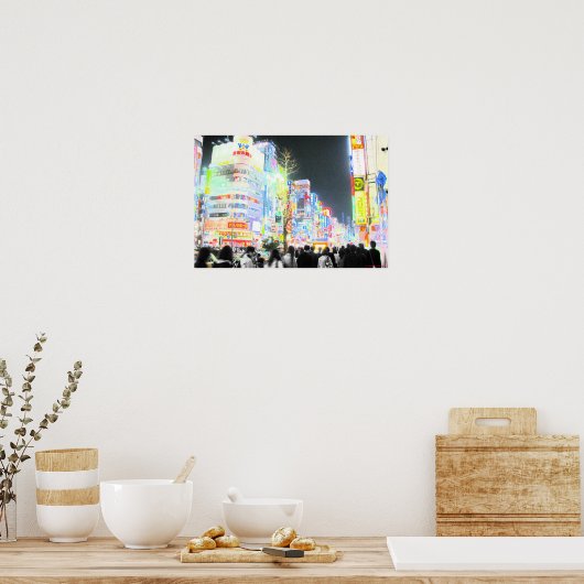 Neon Tokyo Poster (Küche)