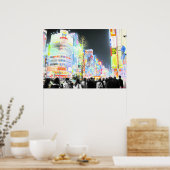 Neon Tokyo Poster (Küche)