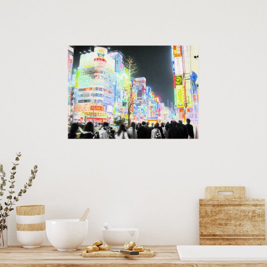 Neon Tokyo Poster (Küche)