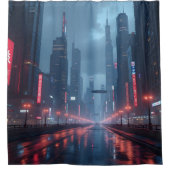 Neon Tomorrow -  Duschvorhang (Vorderseite)