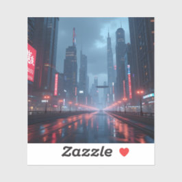 Neon Tomorrow - Square Vinyl  Aufkleber