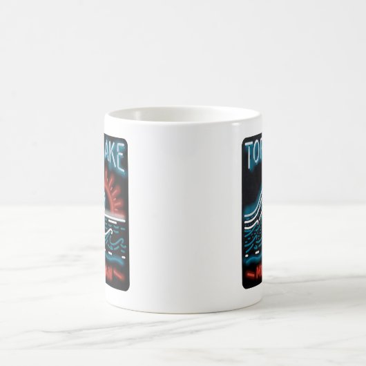 Neon Torch Lake Michigan Kaffeetasse (Mittel)