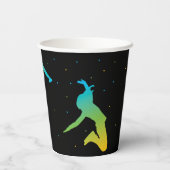 Neon Trampolin Park Boys Geburtstagsparty Pappbecher (Rückseite)