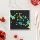 Neon Trampolin Park Boys Geburtstagsparty Serviette (Beispiel)