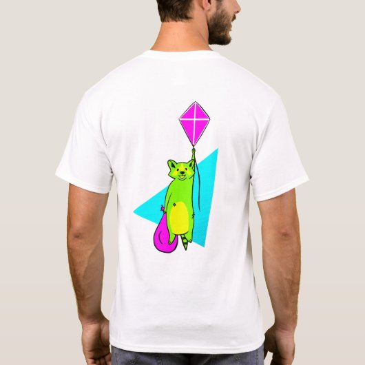 Neon Trash Panda T-Shirt (Rückseite)