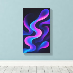 Neon-Träume Abstrakte Wandkunst   Moderne Farbigke Leinwanddruck