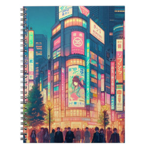 Neon-Träume von Shibuya Notizblock