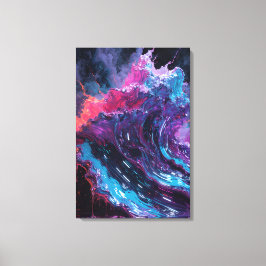 Neon Traumwelt Leinwanddruck