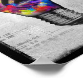 Neon-Treble-Klettmusik Poster (Ecke)