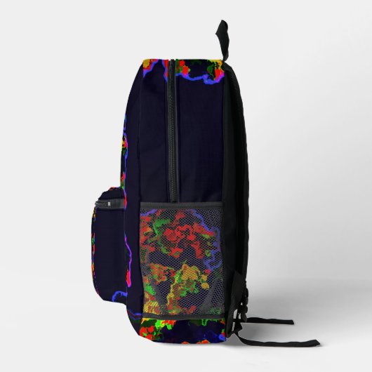 Neon Tree Explosion Bedruckter Rucksack (Rechts)