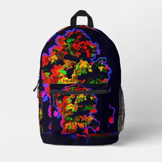 Neon Tree Explosion Bedruckter Rucksack (Vorderseite)