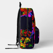 Neon Tree Explosion Bedruckter Rucksack (Links)