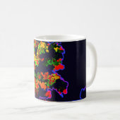 Neon Tree Explosion Kaffeetasse (VorderseiteRechts)