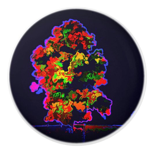 Neon Tree Explosion Keramikknauf (Vorderseite)