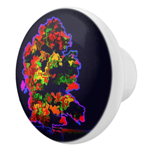 Neon Tree Explosion Keramikknauf (Rechts)