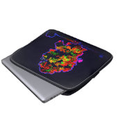 Neon Tree Explosion Laptopschutzhülle (Vorne Knopf)