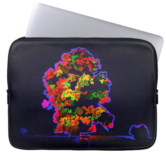 Neon Tree Explosion Laptopschutzhülle (Vorderseite)
