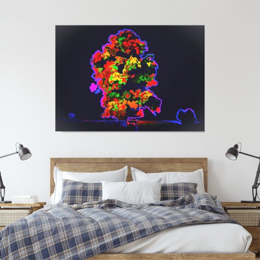 Neon Tree Explosion Leinwanddruck (Insitu (Schlafzimmer))