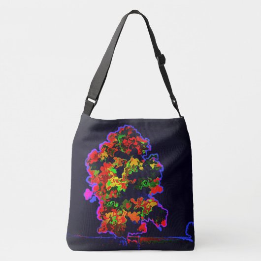 Neon Tree Explosion Tragetaschen Mit Langen Trägern (Rückseite)