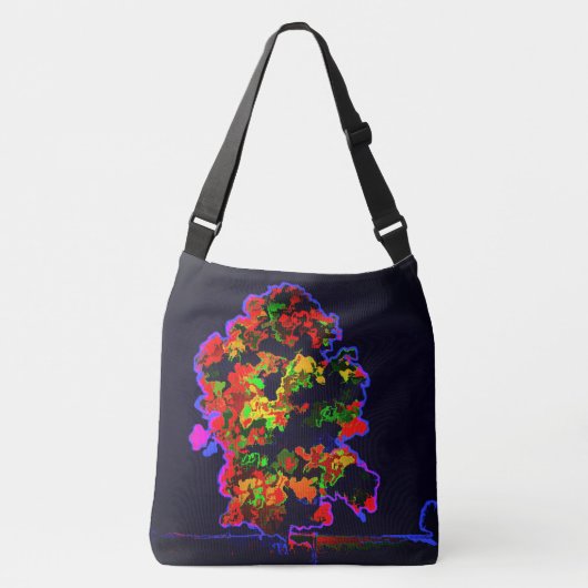 Neon Tree Explosion Tragetaschen Mit Langen Trägern (Vorderseite)