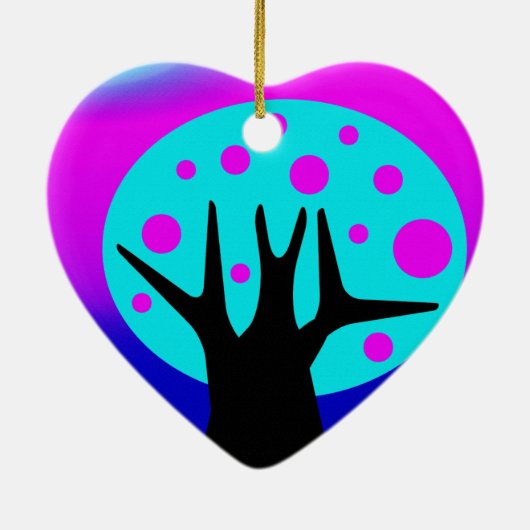 Neon Tree Keramik Ornament (Hinten)