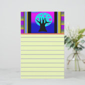 Neon Tree Letterhead Briefpapier (Stehend Vorderseite)