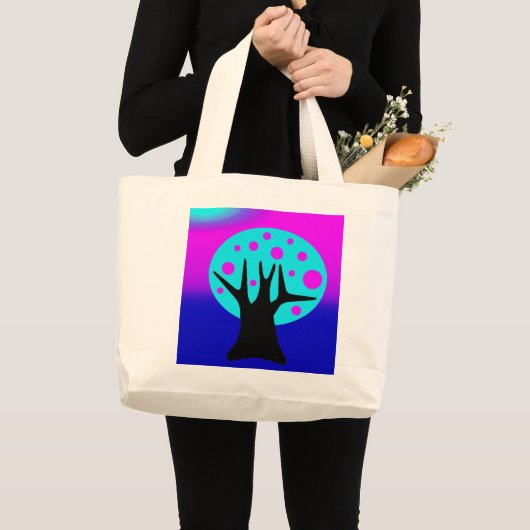 Neon Tree Tote Bag Jumbo Stoffbeutel (Vorderseite (Produkt))