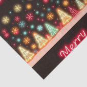 Neon Trendy Christmas Holiday Collection Seidenpapier (Ausschnitt)