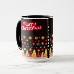 Neon Trendy Christmas Holiday Collection Tasse