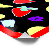 Neon Tropic Obstbrust Poster (Ecke)