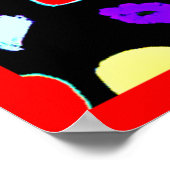 Neon Tropic Obstbrust Poster (Ecke)