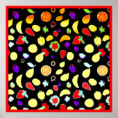 Neon Tropic Obstbrust Poster (Vorne)