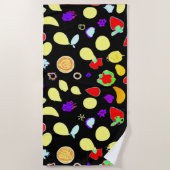 Neon Tropic Obstbrust Strandtuch (Vorderseite)