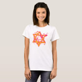 Neon Tropical Hibiskus Star von David T-Shirt (Vorne ganz)