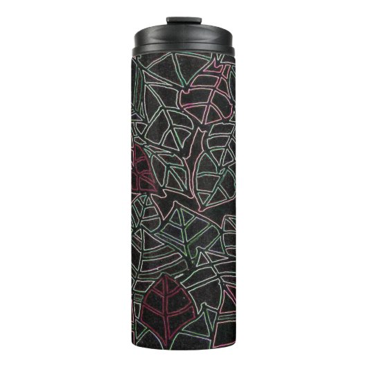 Neon Tropical Pop Art  Thermosbecher (Vorderseite)