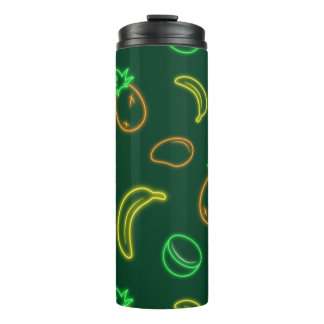 Neon-Tropisches-Fruchtmuster-Tumbler Thermosbecher