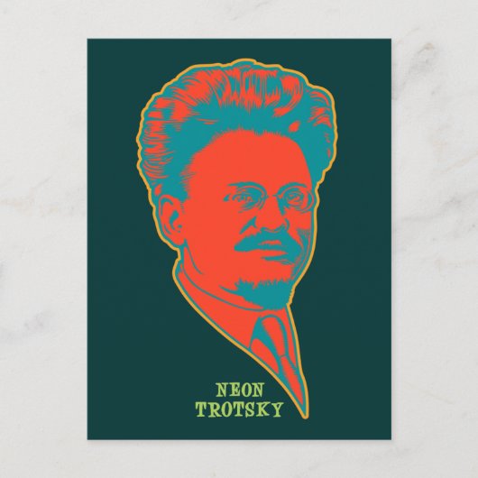 Neon Trotsky Postkarte (Vorderseite)