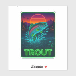 Neon Trout Sticker